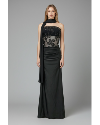 Vestido largo lentejuelas - AINE