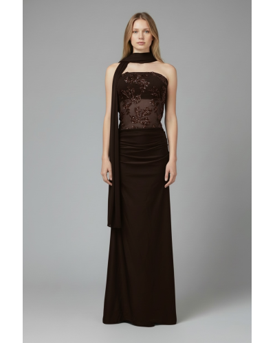 Vestido largo lentejuelas - AINE