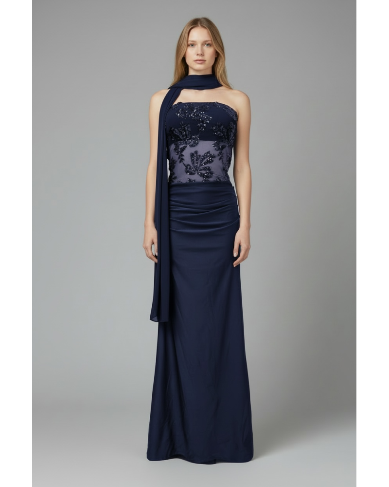 Vestido largo lentejuelas - AINE