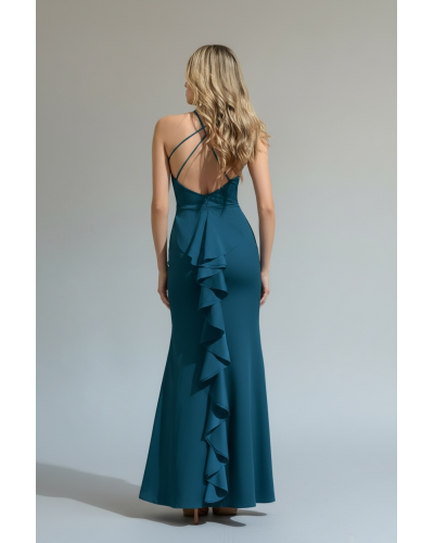 Vestido tiras y volantes espalda - AINE