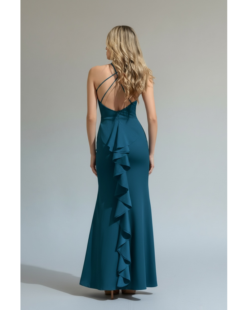 Vestido tiras y volantes espalda - AINE