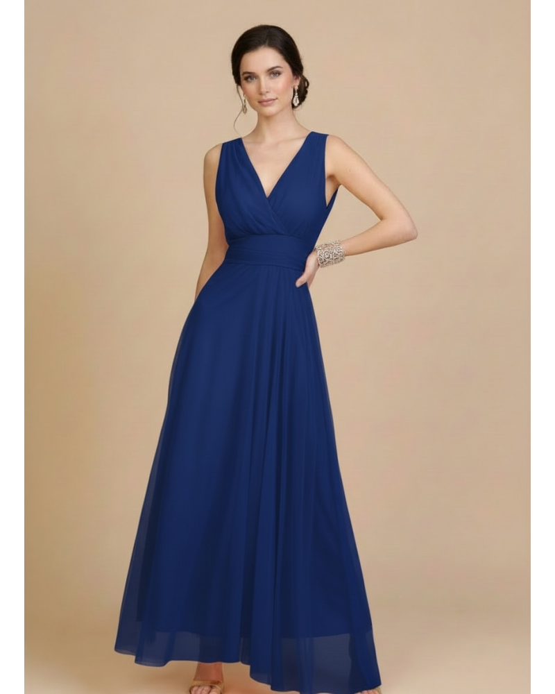 Vestido largo tull tirantes - AINE