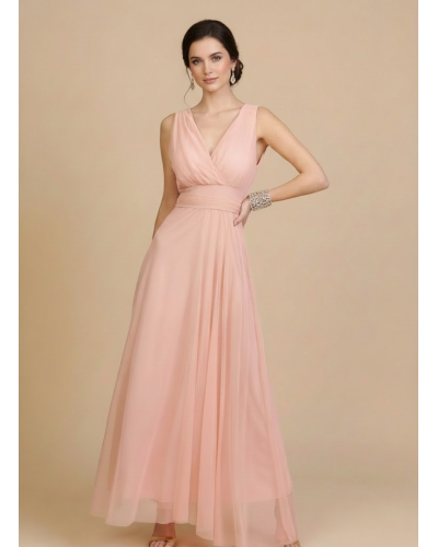 Vestido largo tull tirantes - AINE