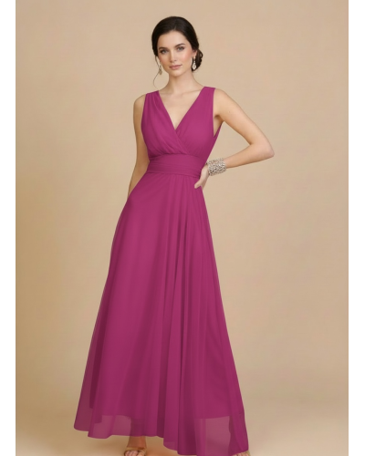 Vestido largo tull tirantes - AINE