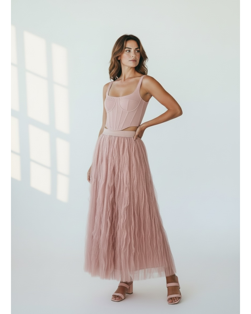 Falda tull arrugada - AINE