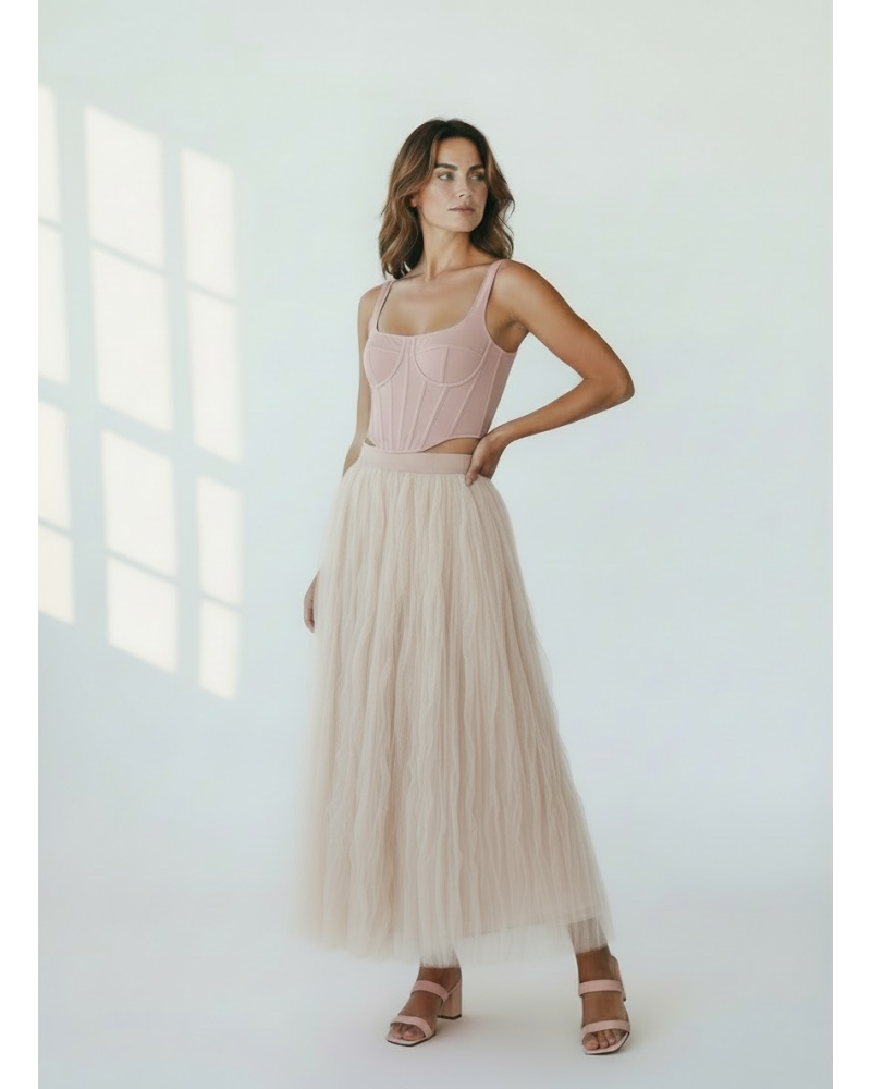 Falda tull arrugada - AINE