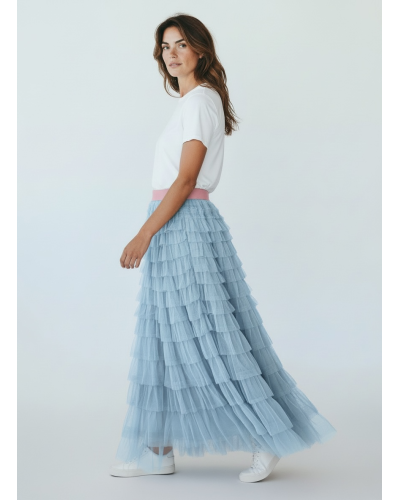 Falda tull mil volantes - AINE