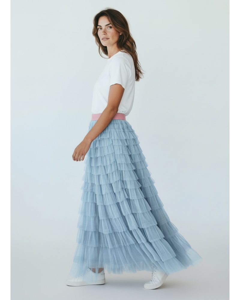 Falda tull mil volantes - AINE