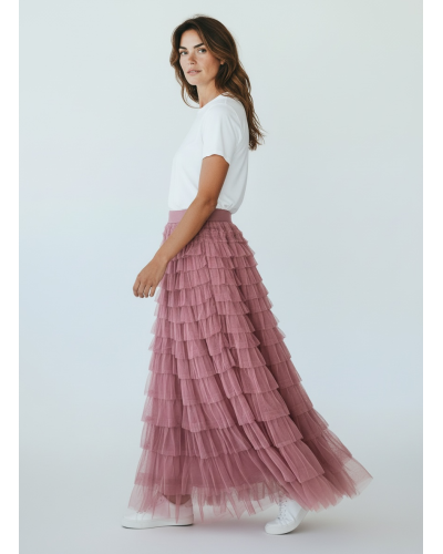 Falda tull mil volantes - AINE