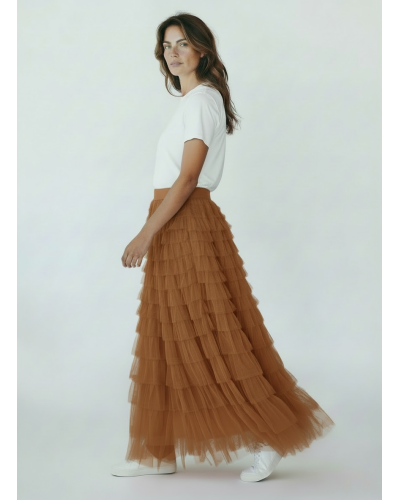 Falda tull mil volantes - AINE