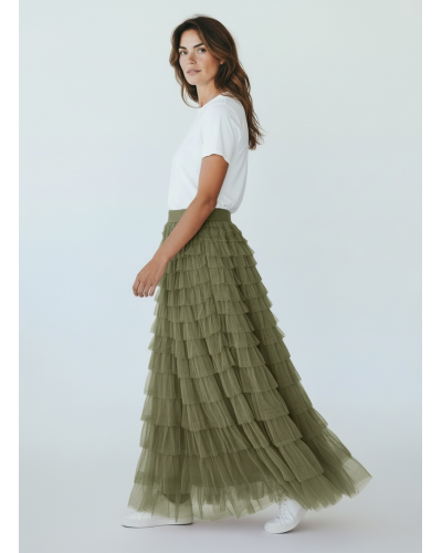 Falda tull mil volantes - AINE