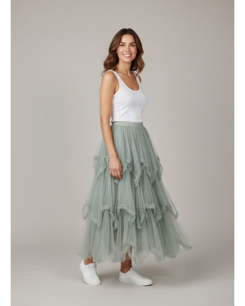 Falda tull capas picos - AINE