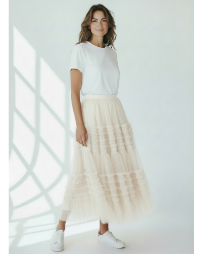 Falda tull 2 tiras volantes - AINE