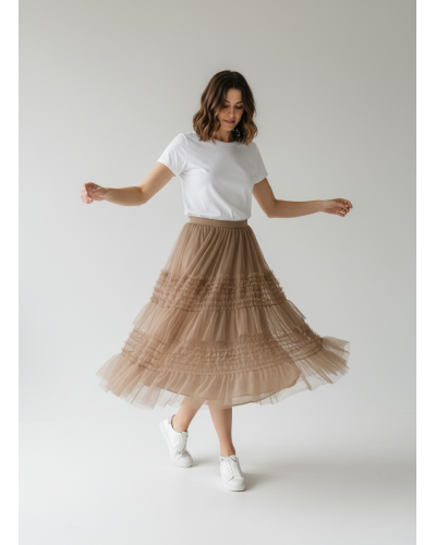 Falda tull 2 tiras volantes - AINE