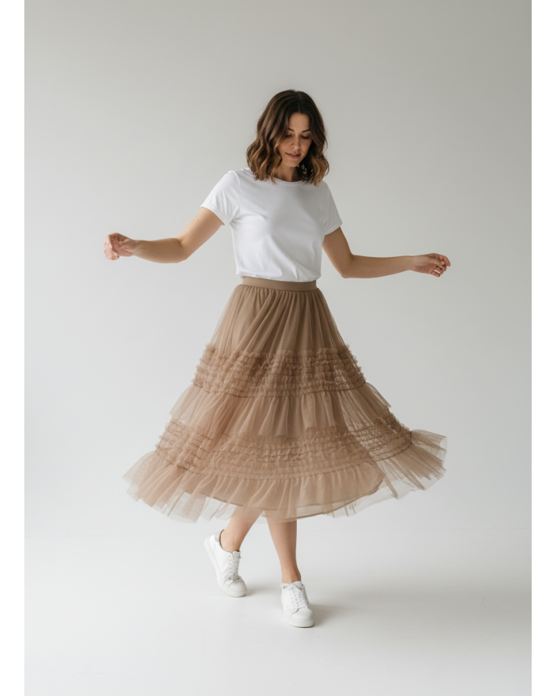 Falda tull 2 tiras volantes - AINE