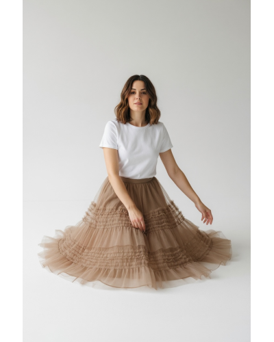 Falda tull 2 tiras volantes - AINE