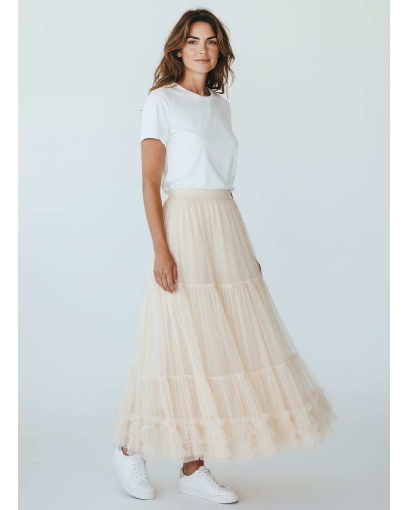 Falda bajo volantes - AINE