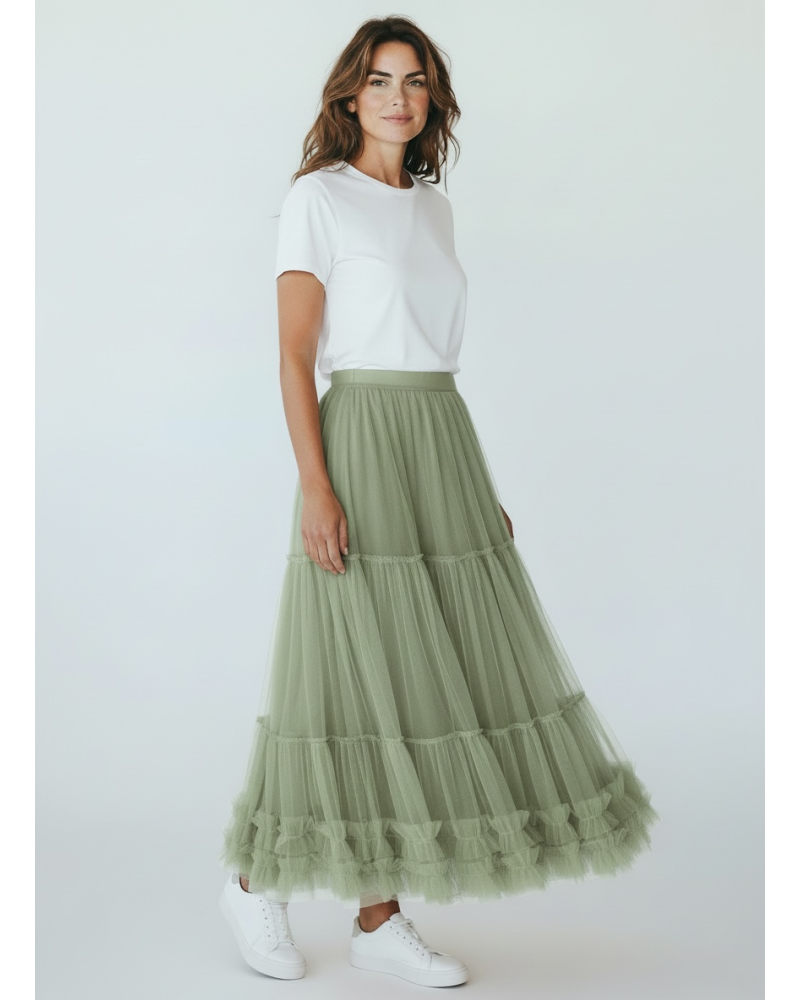 Falda bajo volantes - AINE