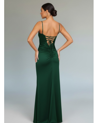 Vestido escote cuadrado cuerda detrás - AINE