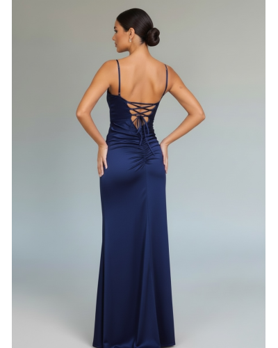 Vestido escote cuadrado cuerda detrás - AINE