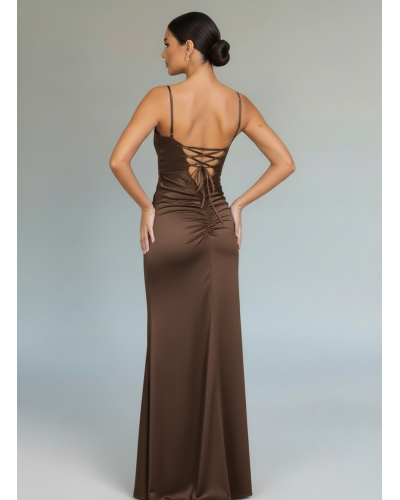 Vestido escote cuadrado cuerda detrás - AINE