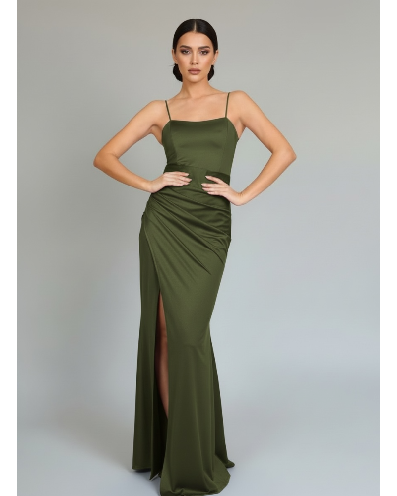 Vestido escote cuadrado cuerda detrás - AINE