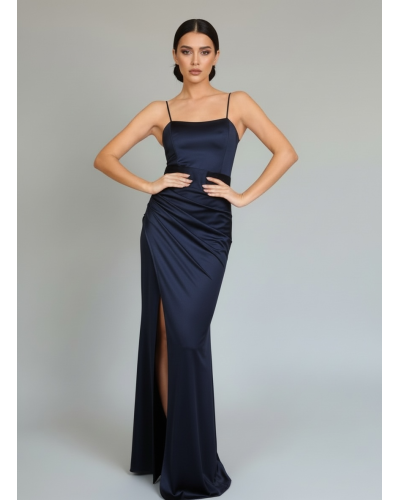 Vestido escote cuadrado cuerda detrás - AINE