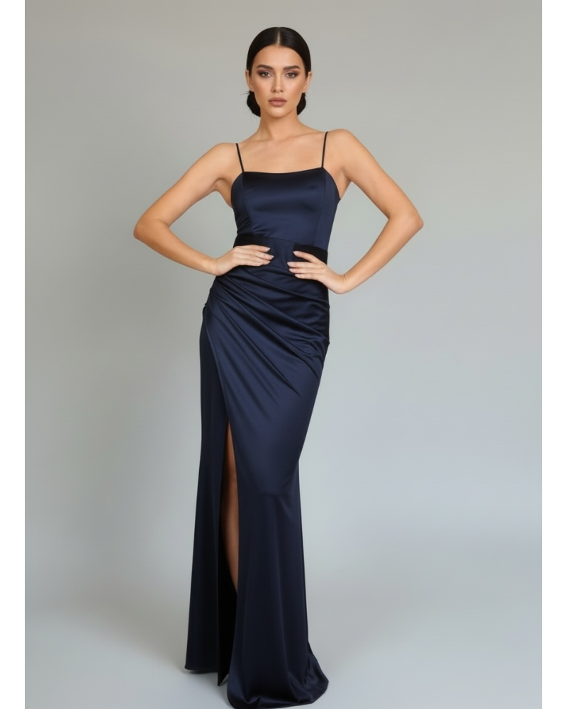 Vestido escote cuadrado cuerda detrás - AINE