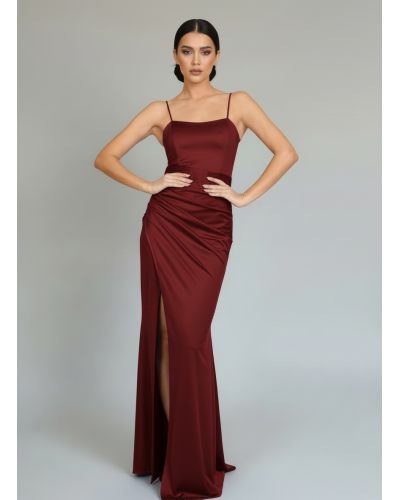 Vestido escote cuadrado cuerda detrás - AINE