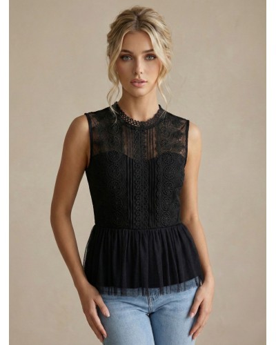 Camisa bordado con tull - AINE