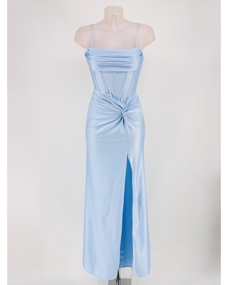 Vestido licra nudo con varillas - AINE