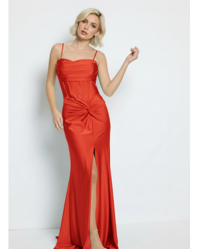 Vestido licra nudo con varillas - AINE