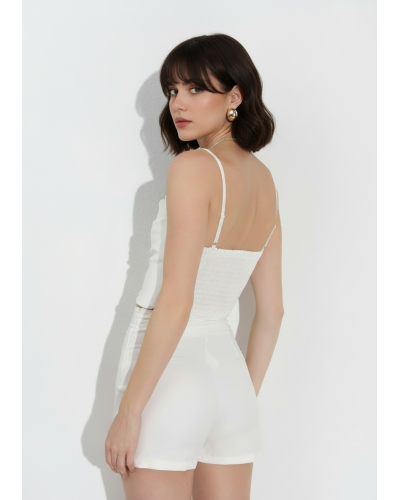 Top crop raso tirantes goma detras - AINE