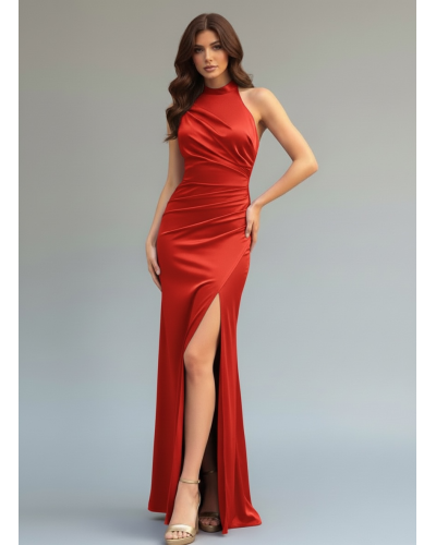 Vestido largo halter - AINE